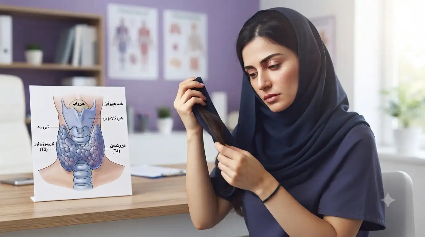 کم کاری تیروئید و ریزش مو